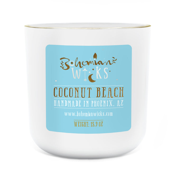 Bohemian Bliss Jar - Coconut Beach - 2-Wick