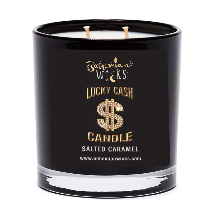 Lucky Cash Candle<br>Salted Caramel<br>2-Wick