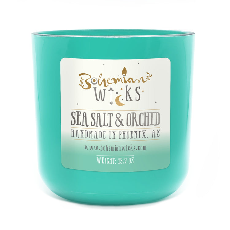 Bohemian Bliss Jar <br>Sea Salt & Orchid <br>2-Wick