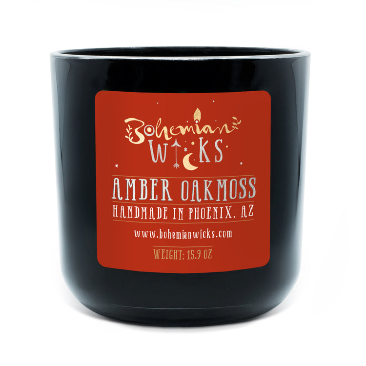 Bohemian Bliss Jar - Amber & Oakmoss - 2-Wick