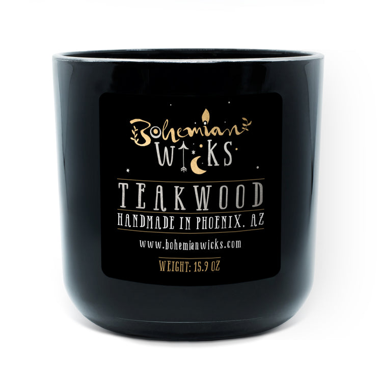 Bohemian Bliss Jar <br>Teakwood <br>2-Wick