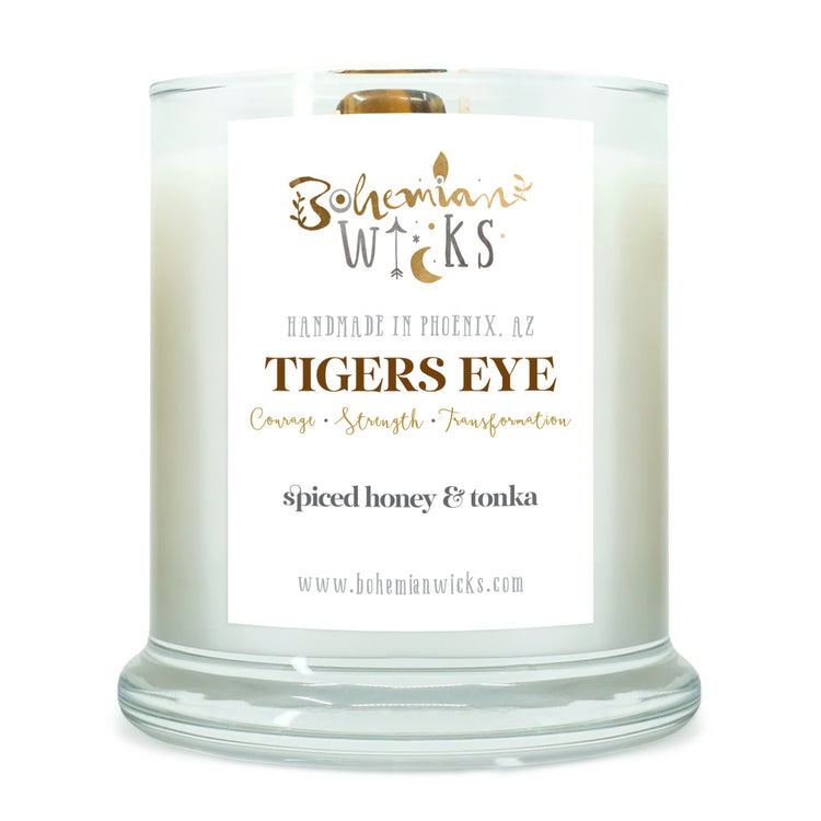 Spiced Honey & Tonka - with Tigers Eye Healing Crystal