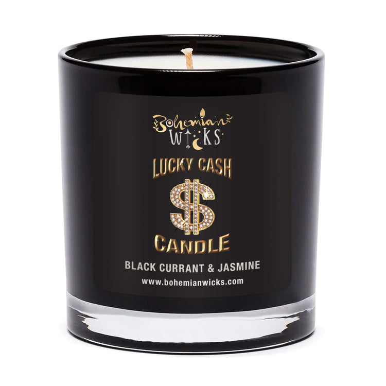 Lucky Cash Candle<br>Black Currant & Jasmine<br>2-Wick