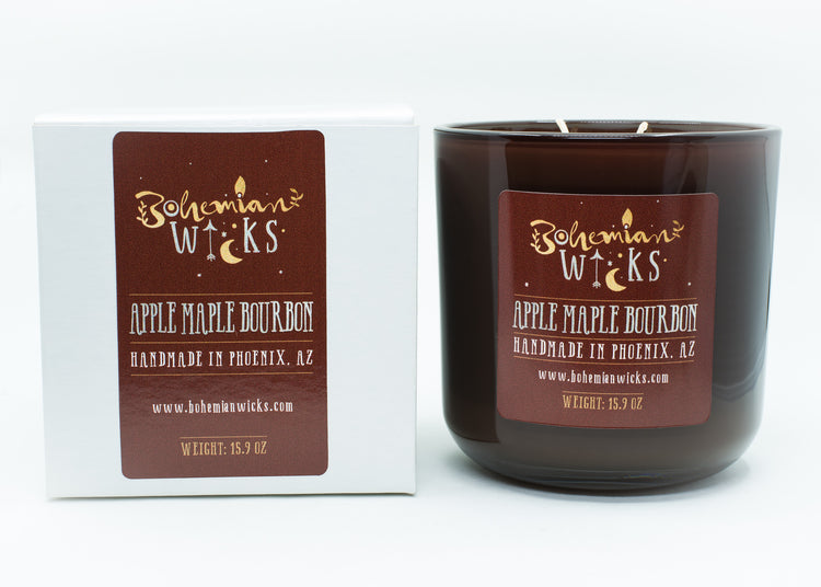 Bohemian Bliss Jar - Apple Maple Bourbon - 2-Wick