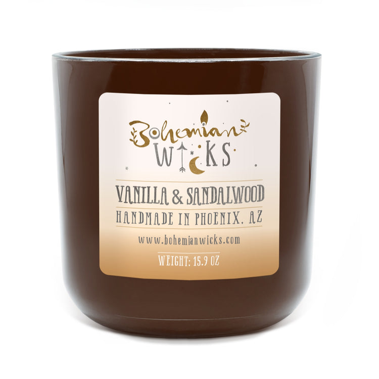 Bohemian Bliss Jar <br>Vanilla Sandalwood <br>2-Wick